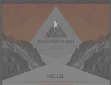 Tablet Screenshot of ironcanvasstudios.com